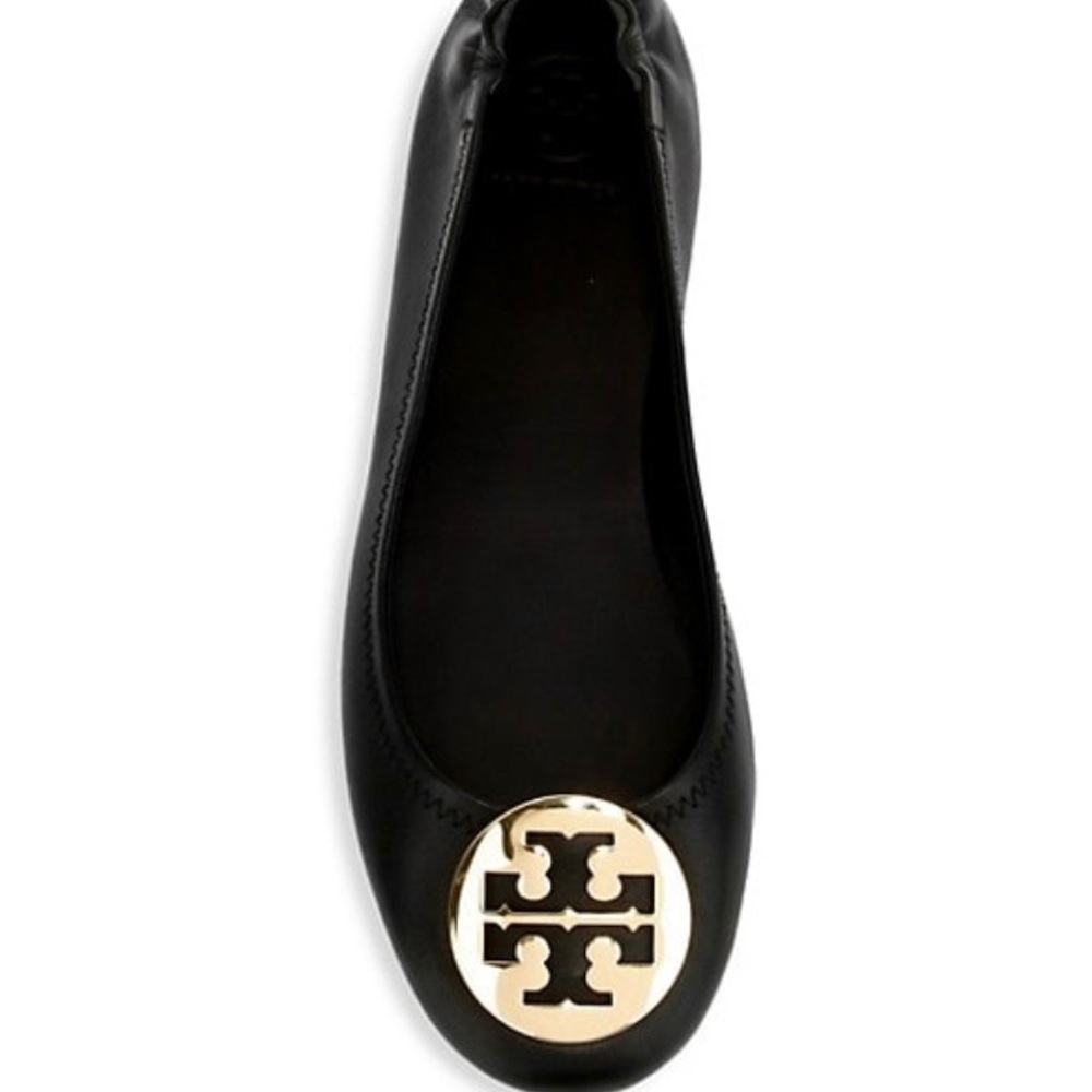 Black Tory Burch Minnie Ballet Flats - Size 9